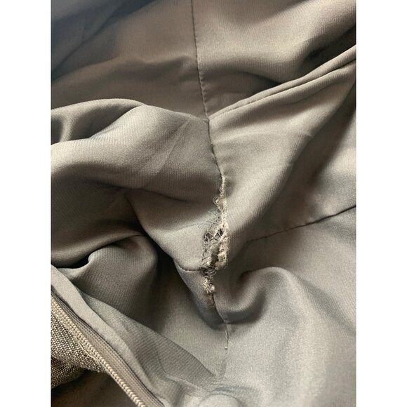 Antonio Melani Grey Peplum Sheath Dress Size 4 Polyester Viscose Blend - Picture 3 of 8